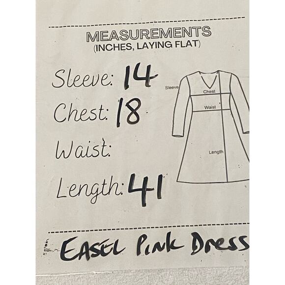 Easel Tiered Metallic Stripe Midi Dress Size M Russet Pink Party Wedding - Picture 5 of 5